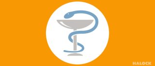 Orange Health Care caduceus symbol reasonable security